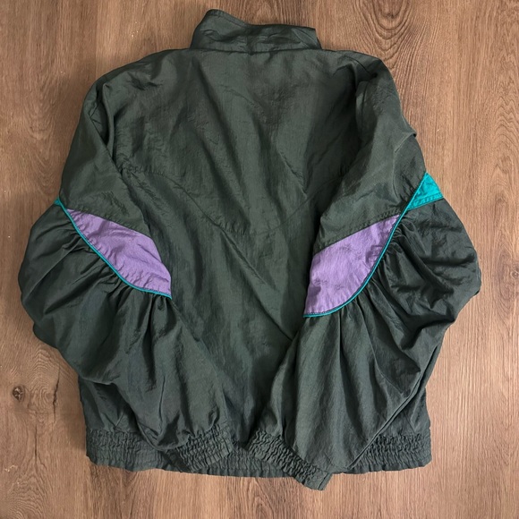 Puma Windbreaker Track Jacket Men’s Medium Colorblock 100% Nylon Vtg 89s 90s - Picture 8 of 8